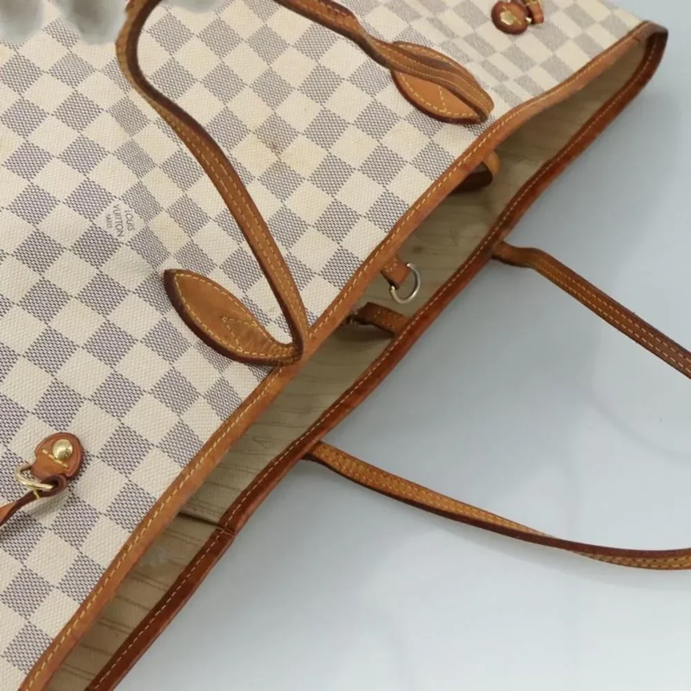 Louis Vuitton Neverfull Gm White Canvas Tote Bag (Pre-Owned) - Picture 11 of 16